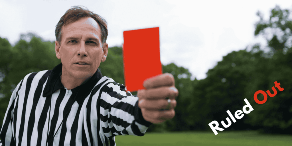 Red Card in soccer